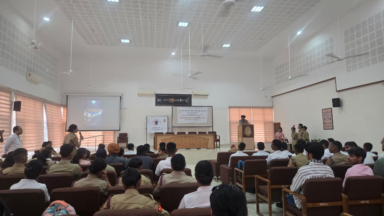 Career guidance session — “Wings and Warriors: Exploring Career Opportunities in Airlines and the Defence”.